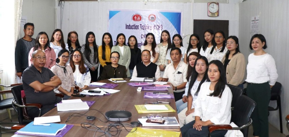 8th Batch CHOs with Dr Avile Zao, MD, NHM and officers of DoHFW at SPMU Hall, Directorate of Health & Family Welfare, Kohima on July 21.